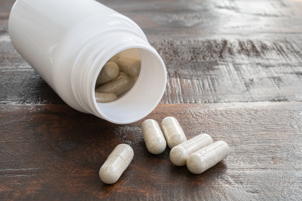 capsulas de suplemento Pote de cápsulas